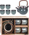 Theeset - 5 Delig - Theepot en 4 bekers - Aardewerk