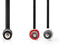 Nedis CAGL22200BK50 - Stereo audiokabel 3,5 mm naar RCA - 500 cm - Zwart