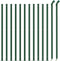 vidaXL - Draadgaashek - met - flens - 1,1x25 - m - groen