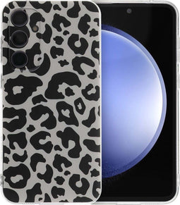 imoshion Hoesje Geschikt voor Samsung Galaxy S23 FE Hoesje Siliconen - imoshion Design hoesje - Meerkleurig / Leopard Transparent