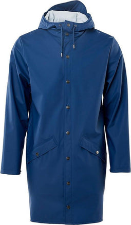 Rains Long Jacket 1202 - Regenjas - Waterbestendig en lichtgewicht - Klein Blue