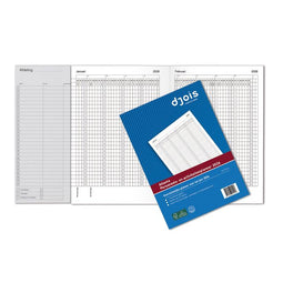 Djois - Jaarplanner 2026 djois personeel- en activiteiten | 5 stuks