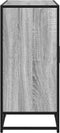 vidaXL - Dressoir - 92x35x76 - cm - bewerkt - hout - grijs - sonoma - eikenkleurig