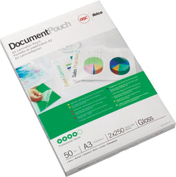 GBC Document lamineerhoes ft A4, 76 micron (2 x 38 micron), pak van 200 stuks