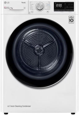 LG RH9V50WH - Warmtepompdroger - 9kg - A - Frans Display