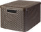 Curver Rattan Style Opbergmand L - Met Deksel - 36.4 liter - Bruin