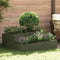 vidaXL - Tuinplanter - Olijfgroen - 100x100x50 - cm - Staal
