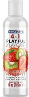 Swiss Navy 4 In 1 Glijmiddel met Straw-Kiwi Pleasures Smaak - 30 ml white,blue