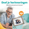 Pora&Co - Digitale fotolijst - WiFi - 8 inch HD IPS Display Donker Bruin/Wit
