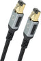 Oehlbach D1C13355 RJ45 Netwerkkabel, patchkabel CAT 8.1 5.00 m Zwart Vergulde steekcontacten, Afgeschermd (drievoudig)