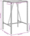 vidaXL - Tuinbartafel - 70x70x110 - cm - poly - rattan - grijs