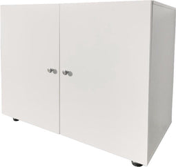 Archiefkast Tijn - opbergkast multifunctioneel - 74 cm hoog - wit