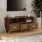 vidaXL - Tv-meubel - 102x36x50 - cm - bewerkt - hout - bruin - eikenkleur