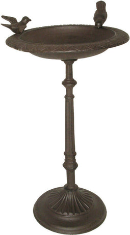 Vogelbad op voet - 2 vogels - 52 cm