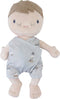 Little Dutch Babypop Jim - Pluche-pop - 30 cm - Inclusief wiegje en toebehoren