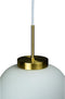 Dyberg Larsen DL39 - Hanglamp E27 60W - Glas 30 cm Wit/Goud