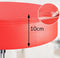 Casaria Verstelbare Draaikruk - Hoogte 46-60cm - 360° Draaibaar - Rood