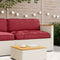 vidaXL - Palletkussen - voor - Zithoek - Bordeau - 120x80x12 - cm - Oxfordstof