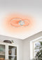 EGLO Palmaves-3 - LED Plafondlamp - CCT/RGB - Nikkel
