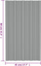 vidaXL - Dakpanelen - 12 - st - 80x45 - cm - gegalvaniseerd - staal - grijs