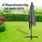 Brixy Zweefparasol - 300CM - Waterdicht - Verstelbare Hoogte - Antraciet