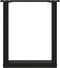 vidaXL - Salontafelpoten - 2 - st - U-vormig - 38x(42-43) - cm - staal - zwart
