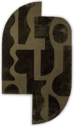 Brink en Campman - Brink en Campman Twinset Mural Forest 121107 Vloerkleed - 140x240 - Rechthoek - Laagpolig Tapijt - Modern - Groen
