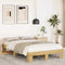 vidaXL - Bedframe - zonder - matras - 120x200 - cm - massief - hout - eiken