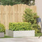 vidaXL - Plantenbak - 100x100x30 - cm - staal - wit