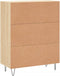 vidaXL - Dressoir - 69,5x34x90 - cm - bewerkt - hout - sonoma - eikenkleurig