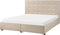 ROCHELLE - Bed opbergruimte - Beige - 160 x 200 cm - Polyester