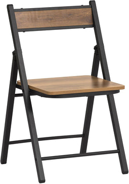 SoBuy FST88-PF - Bureaustoel - Inklapbaar - Zwart Houtcomposiet
