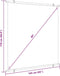 vidaXL - Projectiescherm - 1:1 - 89''