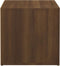vidaXL - Opbergbox - met - lade - 40,5x40x40 - cm - bewerkt - hout - bruin - eikenkleur