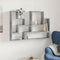 vidaXL - Wandschap - 96x12x64 - cm - bewerkt - hout - betongrijs