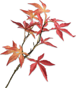 Silk-ka Kunstbloem-Kunsttak Esdoorn Tak Rood 78 cm