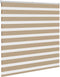 vidaXL - Zebra - Blind - 140x150 - cm - stofbreedte - 135,9 - cm - polyester - zandbruin