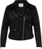 ONLY CARMAKOMA CARSHERRY - BONDED BIKER OTW Dames Jas - Imitatieleer - Maat 50