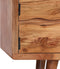 vidaXL - Tv-meubel - met - bewerkte - deuren - 117x30x40 - cm - massief - acaciahout