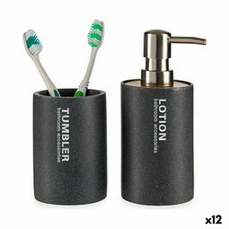 Zeepdispenser Grijs Hars 350 ml (12 Stuks)