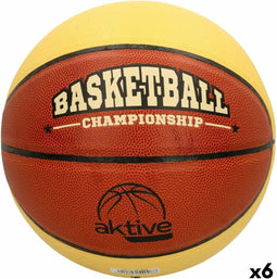 Basketbal Aktive 5 Beige Oranje PVC 6 Stuks