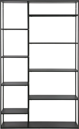 WOOOD Exclusive June Rek - Metaal - Zwart - 195x120x35