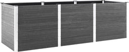 vidaXL - Plantenbak - verhoogd - 300x50x91 - cm - HKC - grijs