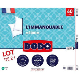 DODO - Set van 2 kussens - DE ONMISBARE - 60 x 60 cm - Wit