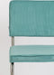 Zuiver Ridge Rib Brushed Eetkamerstoelen Blauw - Set van 2
