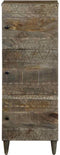 vidaXL - Hoge - kast - 40x33x110 - cm - massief - mangohout