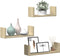 vidaXL - Wandschappen - 3 - st - bewerkt - hout - sonoma - eikenkleurig