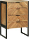 vidaXL - Highboard - 50x35x75 - cm - Massief - Acaciahout