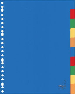 Kangaro - Tabbladen 23-gaats A410M 10-delig assorti PP