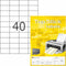 Top Stick 8698 printeretiket Wit Zelfklevend printerlabel